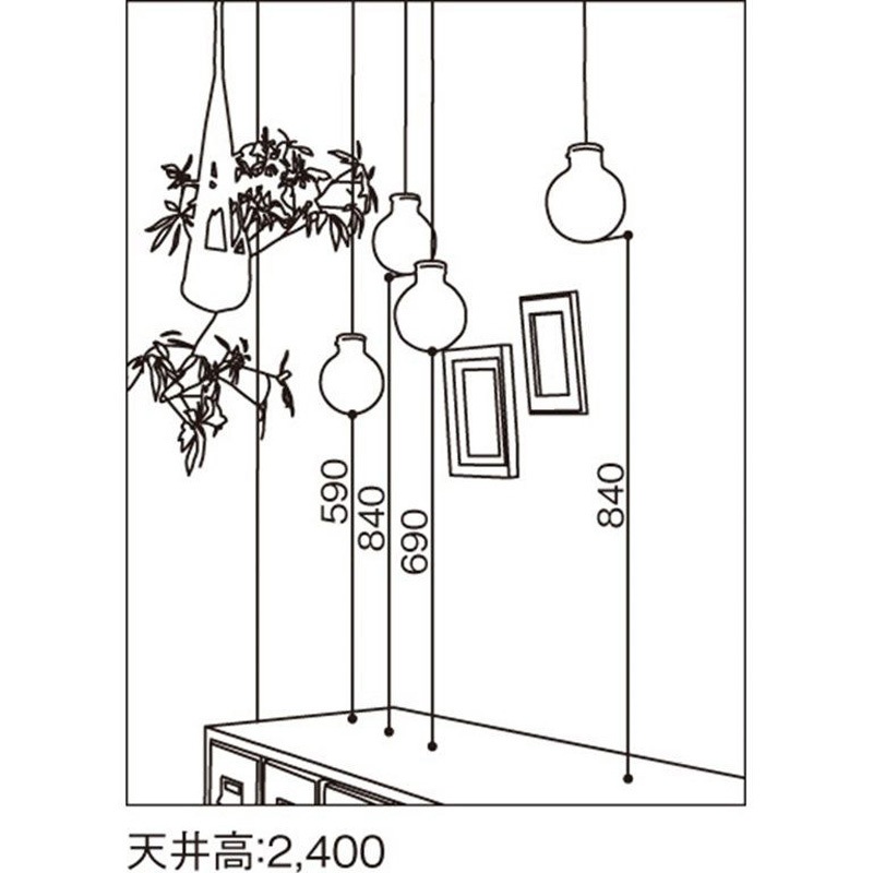 OP252482LD1 LED ペンダントライト ODELIC(オーデリック) 電球色 調光