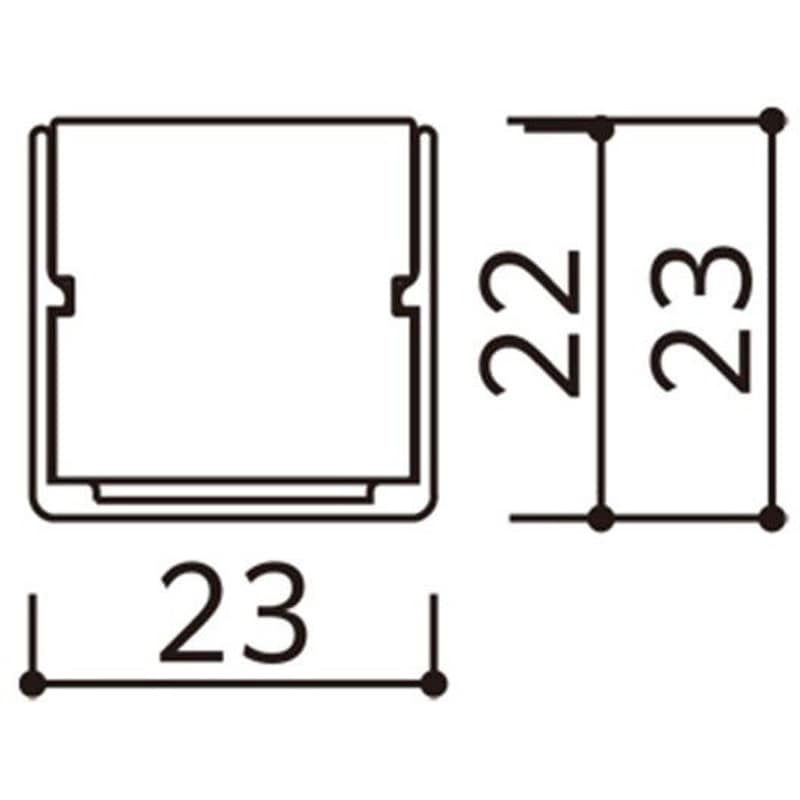 OA253544 フレキシブルライン(トップビュー 20×20)用パーツ 固定具