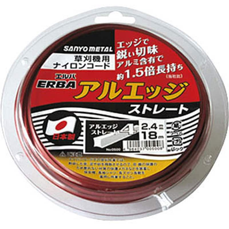 30m巻 ナイロンコード アルエッジ4 ストレート 三陽金属(ERBA) 四角型 太さ2.4mm長さ30m 1個 - 【通販モノタロウ】