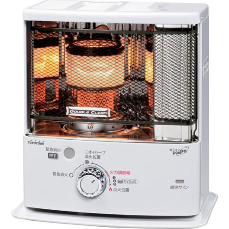 24年製　ダブルクリーン石油ストーブ　TOYOTOMI　RC-S2824 反射板 RC-S2824-W 反射形石油ストーブ ダブルクリーンタイプ 1台 トヨトミ