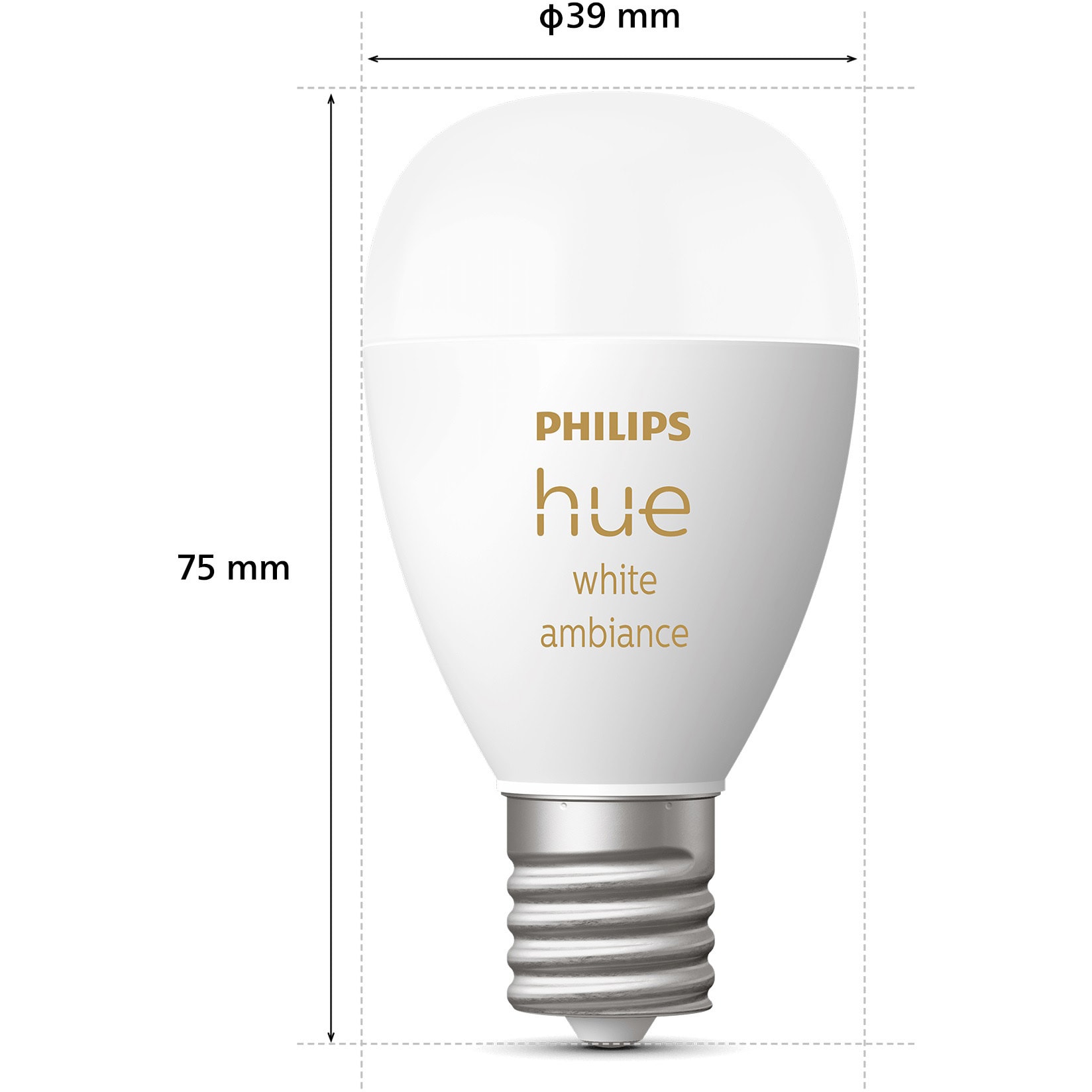 PH17WA1 Philips Hue ホワイトグラデーション E17 電球 40W形相当 1個 フィリップス 【通販モノタロウ】