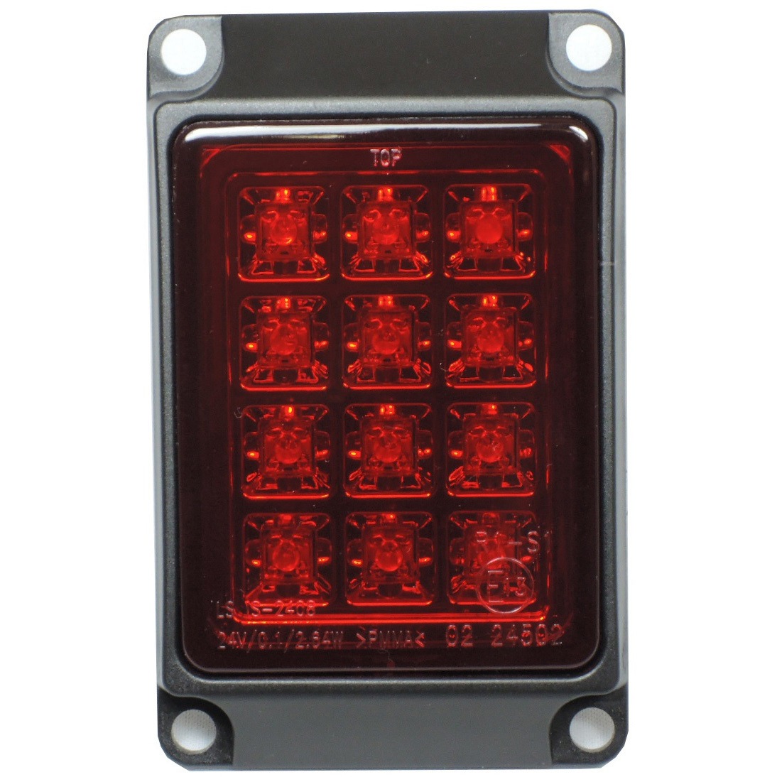 赤 24V 単体 LEDマルチコンビテールランプ JB(日本ボデーパーツ工業) 単体タイプ