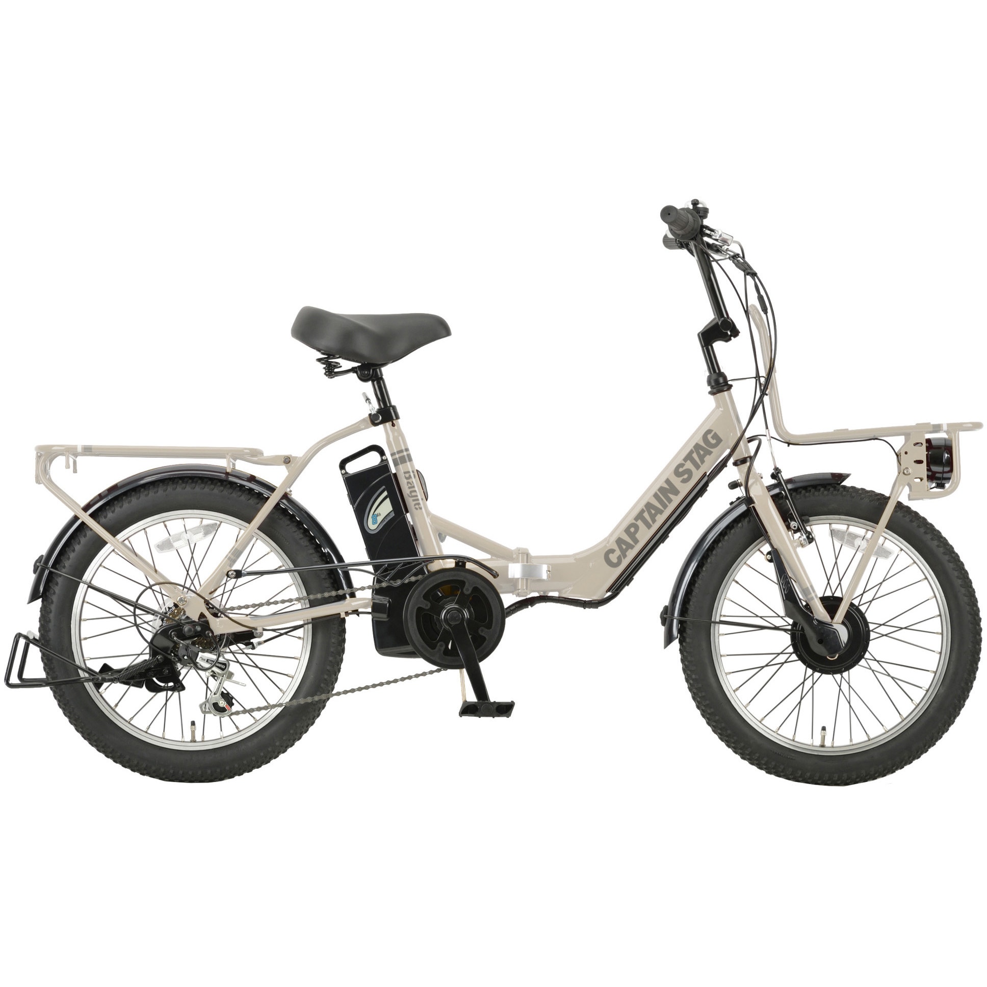 YG-1503 eバーギー電動折りたたみ自転車20インチ 外装6段 CAPTAIN STAG