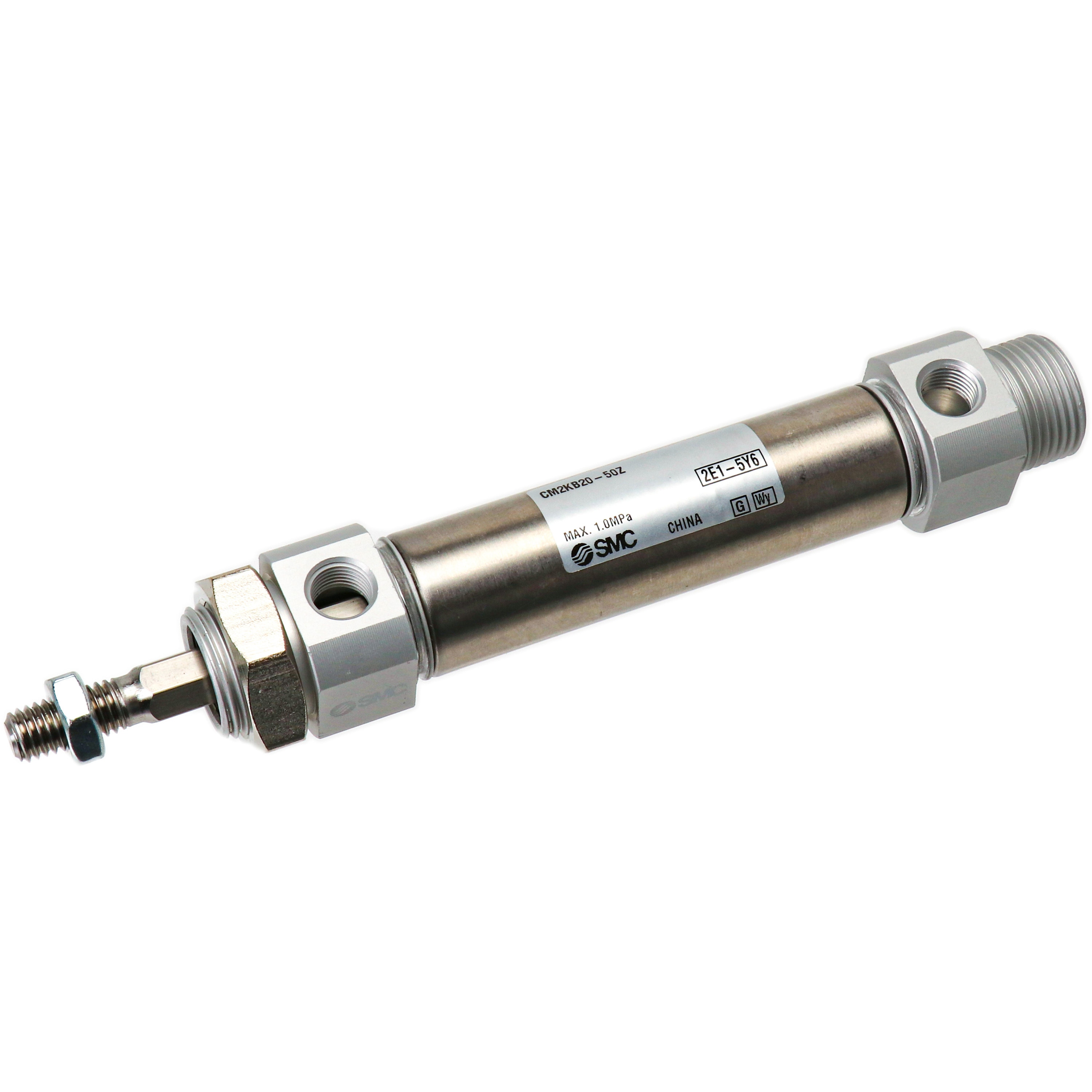 CM2KB20-50Z 標準形エアシリンダ(丸形)(CM2KB2～) SMC ラバークッション 複動片ロッド 基本形 チューブ内径20mmストローク50mm