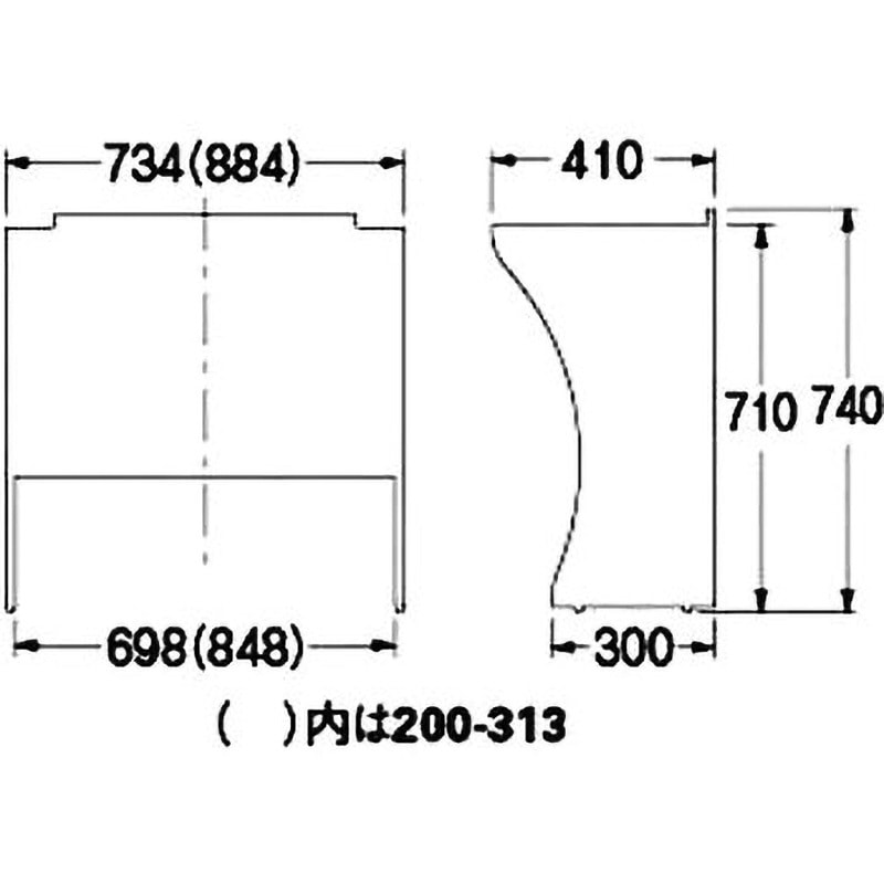 200-312 エンドパネルセット カクダイ 組立式