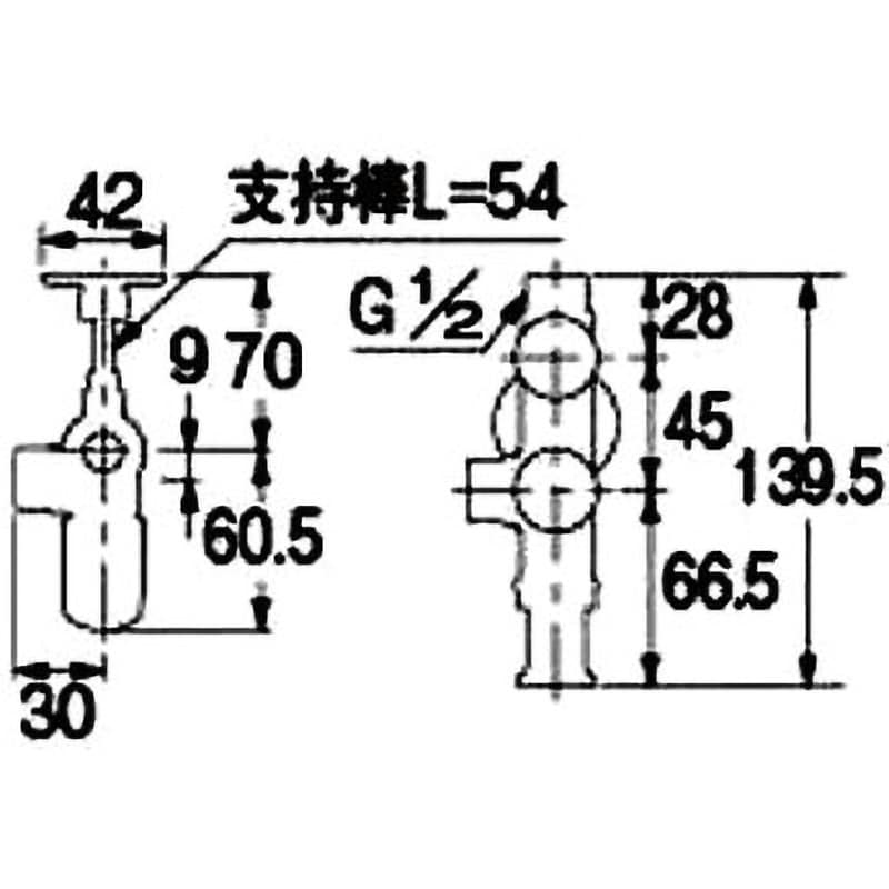 783-565-13R キッチンヘッダー 1個 カクダイ 【通販サイトMonotaRO】