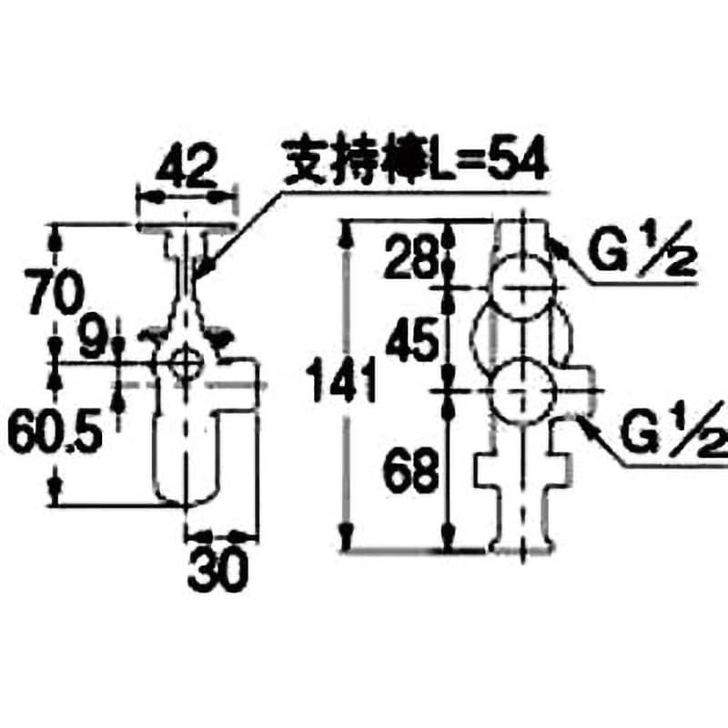 783-553-13B キッチンヘッダー クイックファスナー式 1個 カクダイ