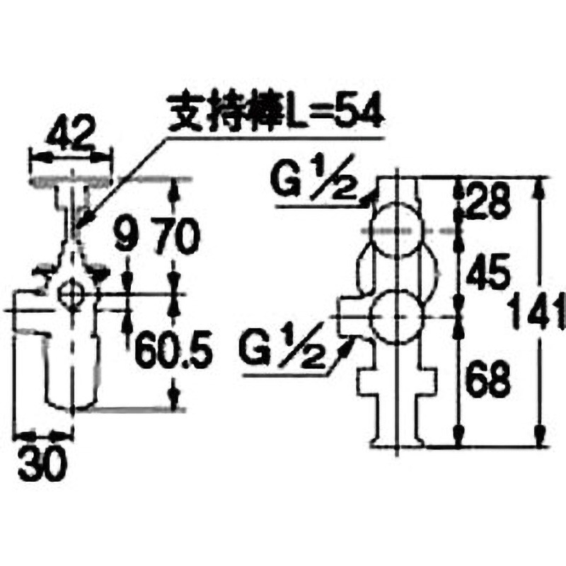783-563-13R キッチンヘッダー クイックファスナー式 1個 カクダイ 【通販モノタロウ】