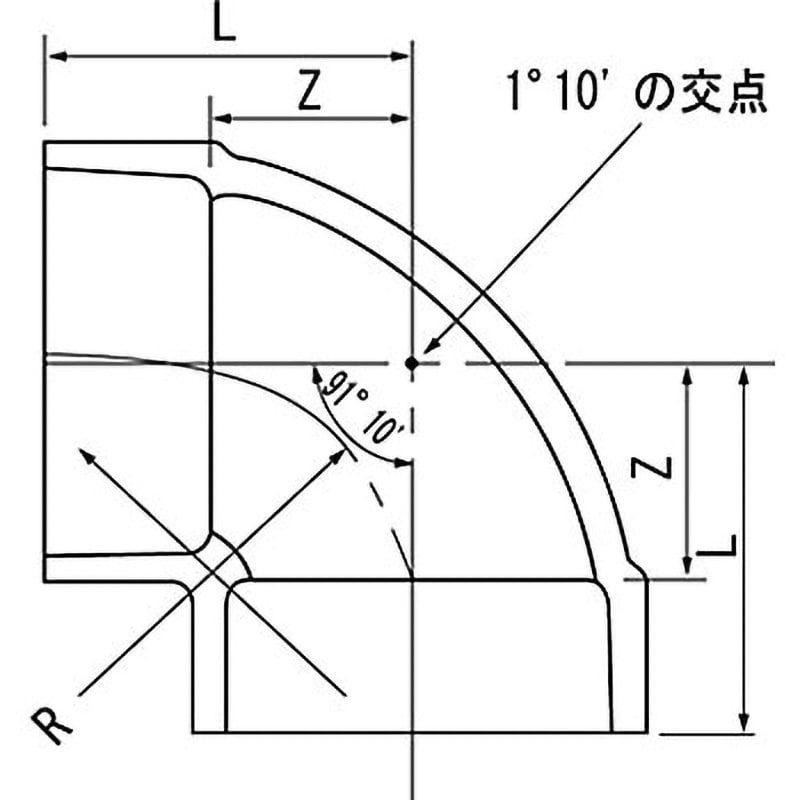 VU-DL VUエルボ クボタケミックス(クボタシーアイ) 排水 呼び径