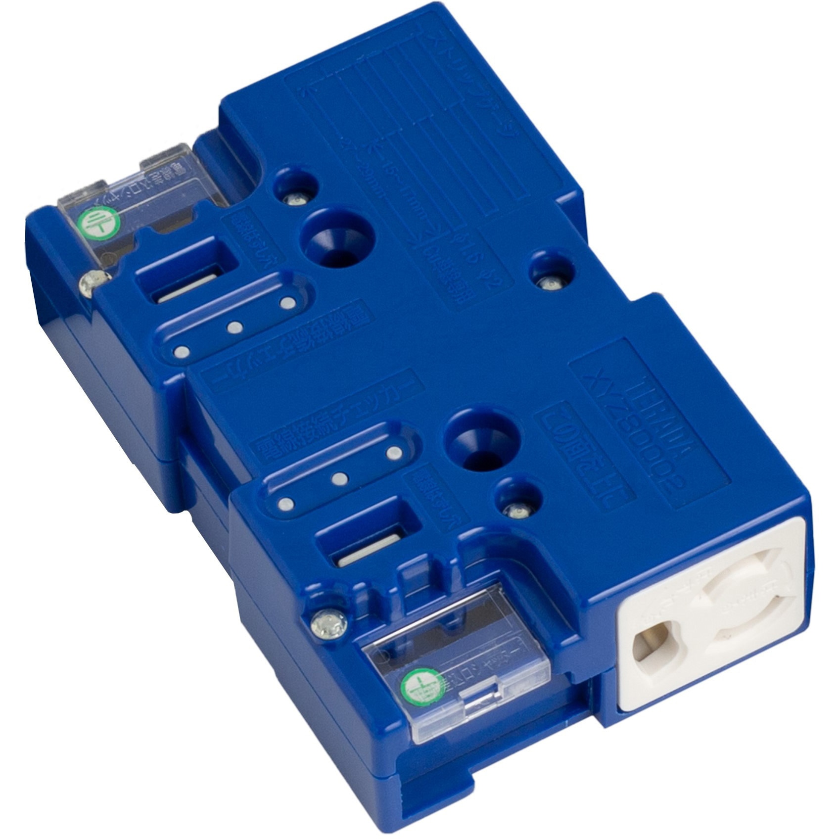 XYZ80002BL ブロックコンセント 2分岐 TERADA(寺田電機製作所) 15A