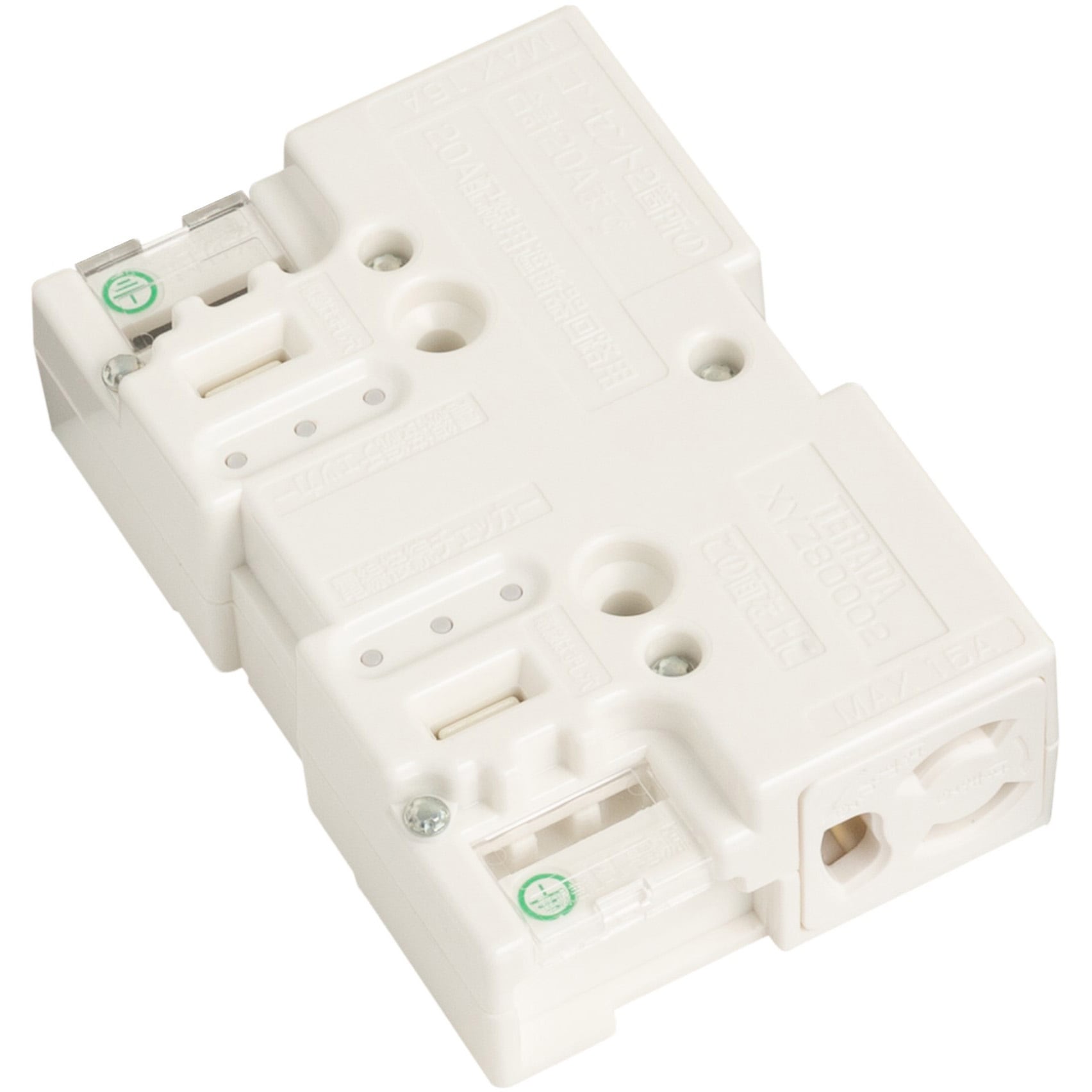 XYZ80002W ブロックコンセント 2分岐 TERADA(寺田電機製作所) 15A 125V