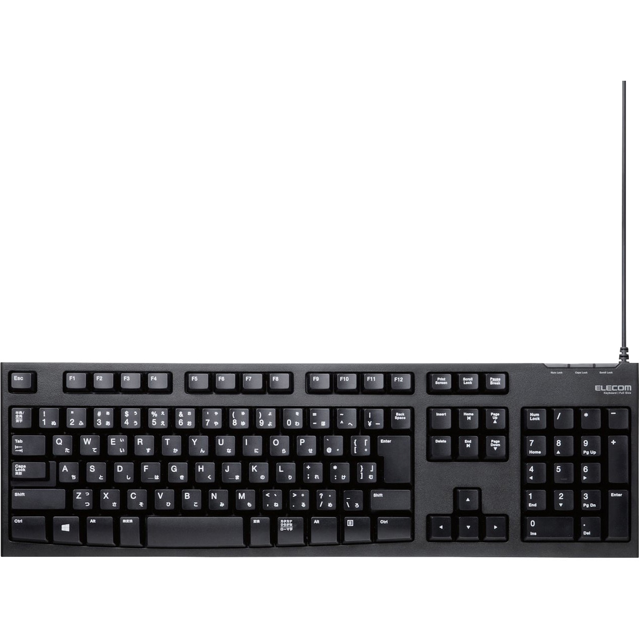 TK-FCM062BK キーボード 有線 メンブレン テンキー付き USB 高耐久 Wii