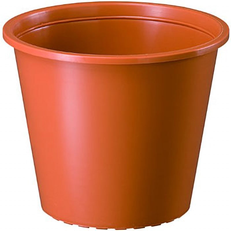 20個 #1501 プラスチックポット JENA 鉢と皿セット 6号 カシスレッド