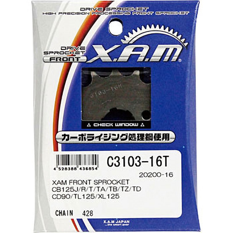 XAM ZZR1100 X.A.M スプロケット（フロント用） 丁数 16T X.A.M