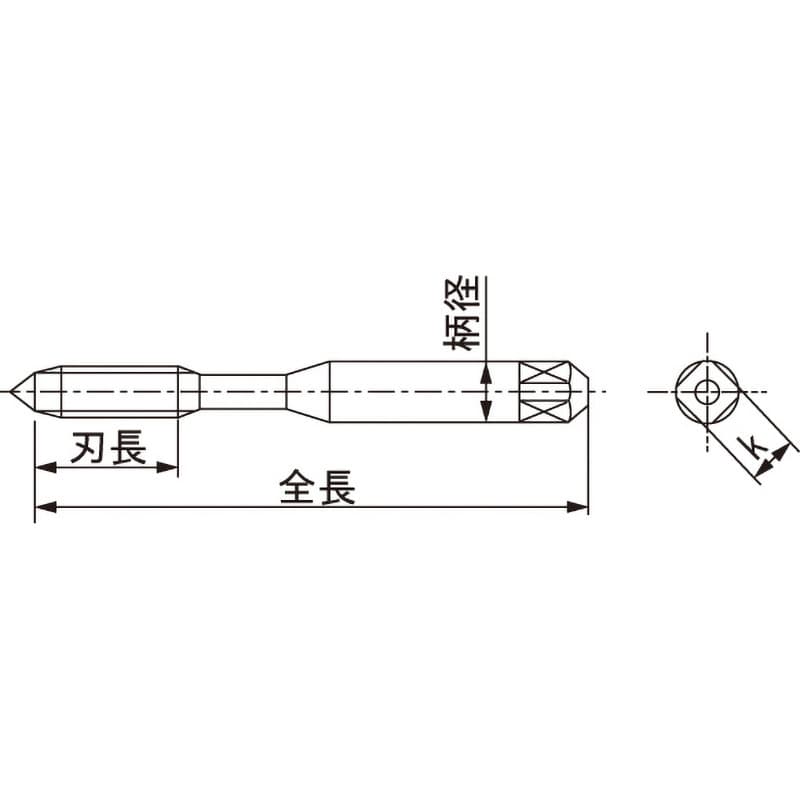 SP P1 M1.7×0.35 スパイラルタップ(メートルねじ用) SP 1本 ヤマワ