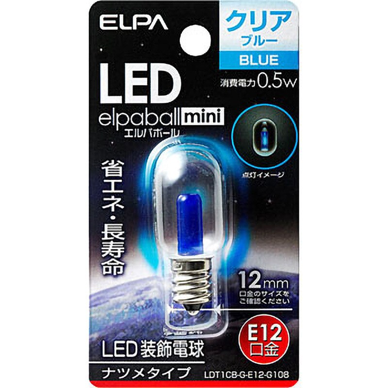 朝日電器 ＥＬＰＡ LDC1L-G-E12-G311 LED装飾電球シリーズ