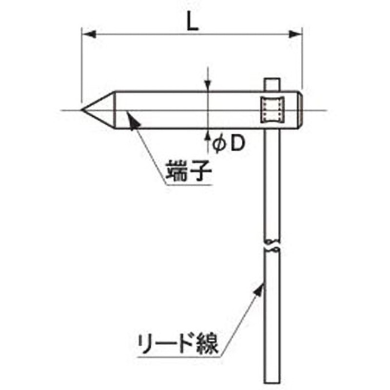 B14T 丸形アース棒用リード端子 1セット(5個) 日動電工 【通販モノタロウ】