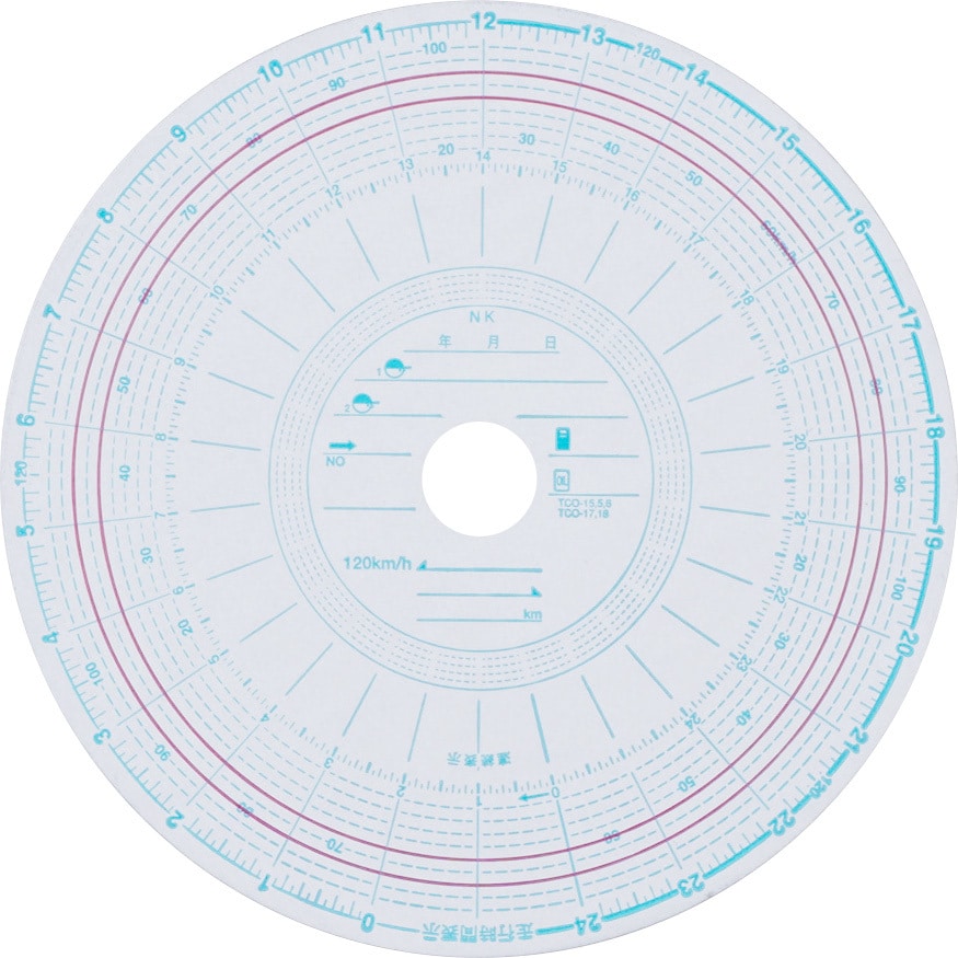 6 26h 1k タコグラフチャート紙 モノタロウ 1km H 記録時間 26時間用 S7用 1セット 100枚 通販モノタロウ