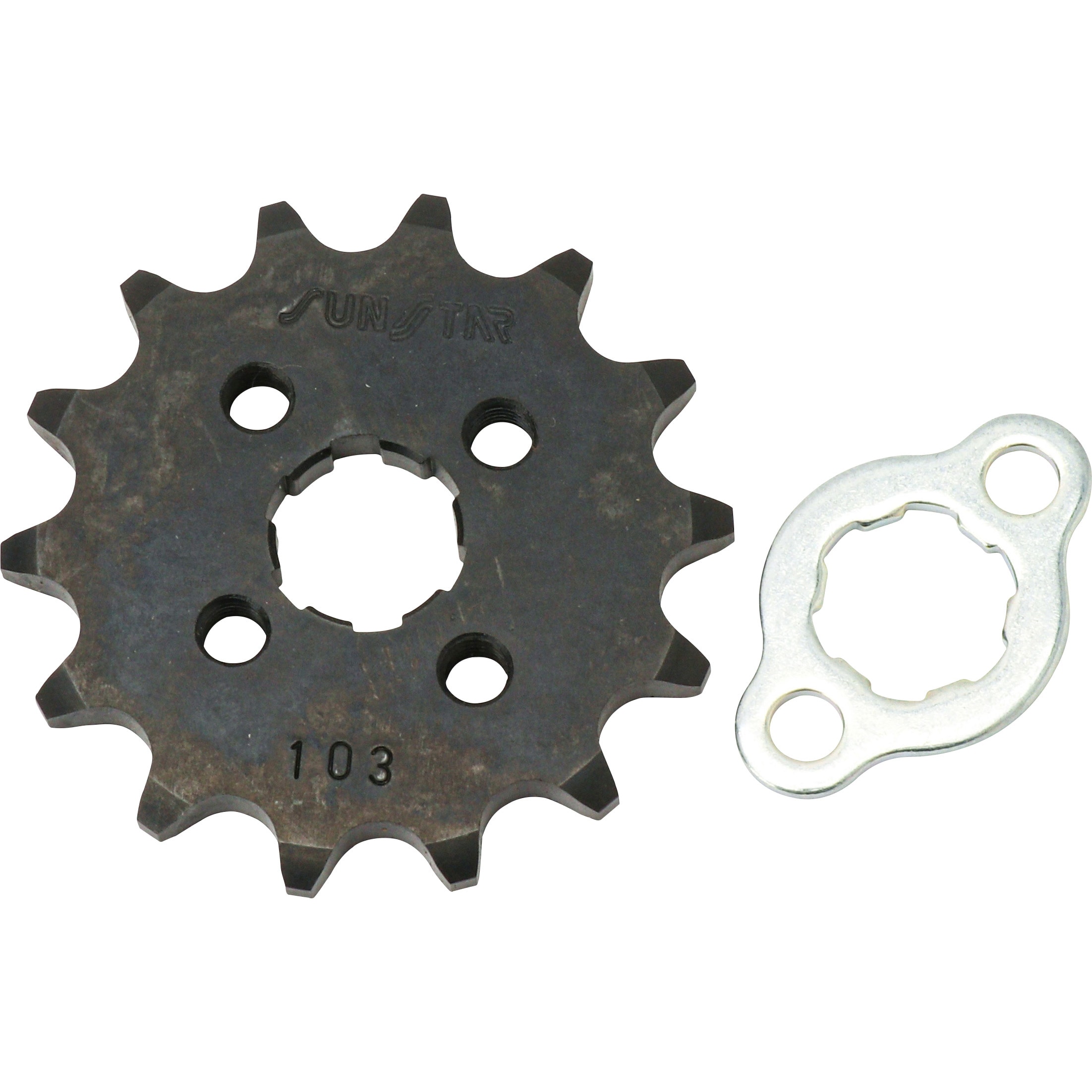 サンスター SUNSTAR フロント スプロケット 428 15T 02年-07年 TW225E スチール 黒 213-15 JP店