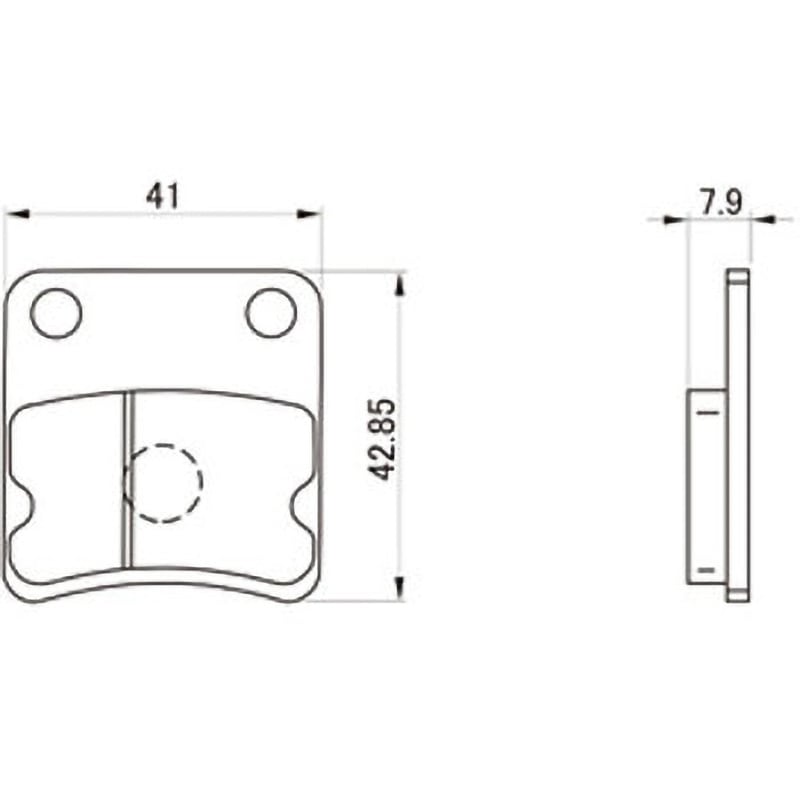 79796 ブレーキパッド(赤パッド) DAYTONA(デイトナ) ライブDIO/SR/ZX(F