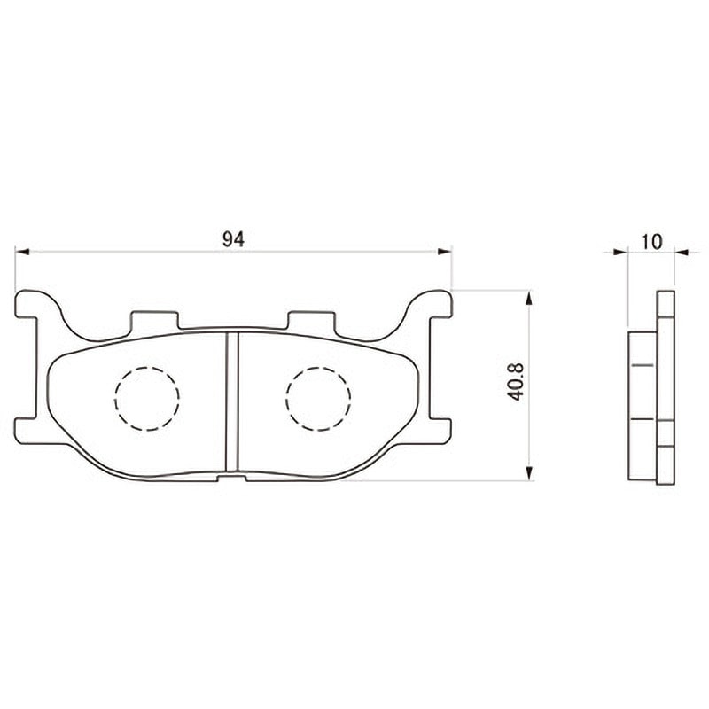 パーツ i.c.e Amazon | デイトナ(Daytona) バイク ブレーキパッド 赤パッド