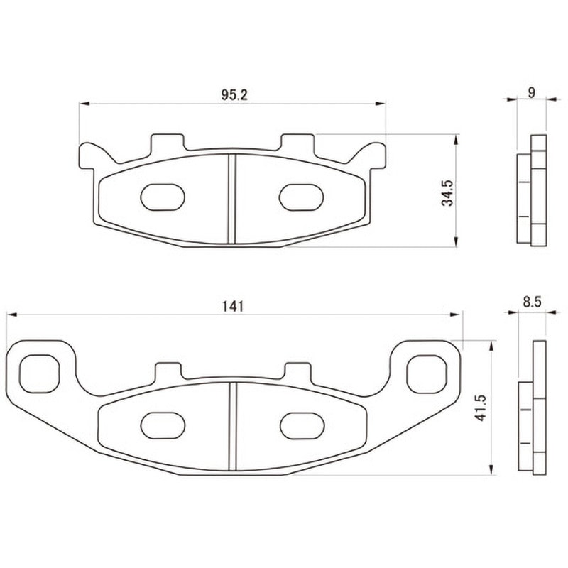 79840 ブレーキパッド(赤パッド) 1セット(2枚) DAYTONA(デイトナ