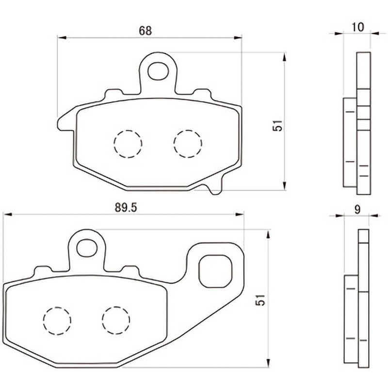 79842 ブレーキパッド(赤パッド) 1セット(2枚) DAYTONA(デイトナ