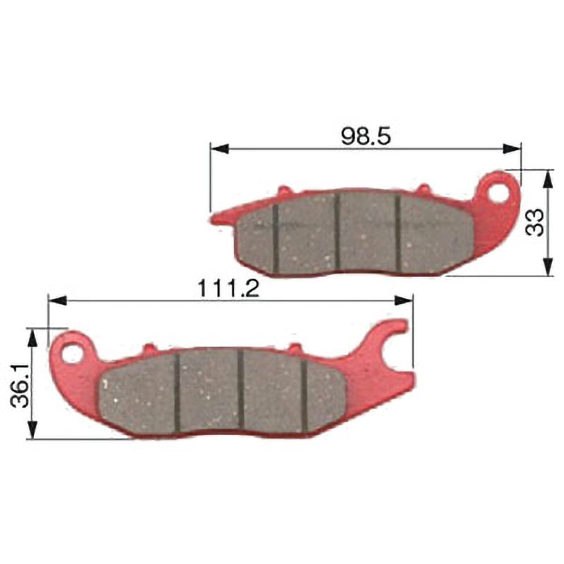 79855 ブレーキパッド(赤パッド) DAYTONA(デイトナ) 主な適合