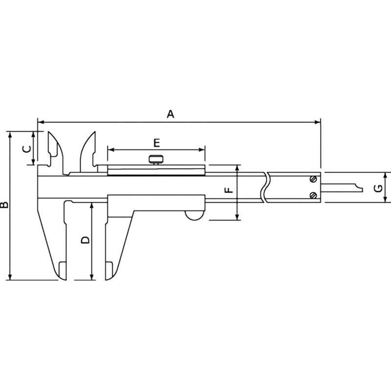 M形標準ノギス 測定範囲0～1000mm