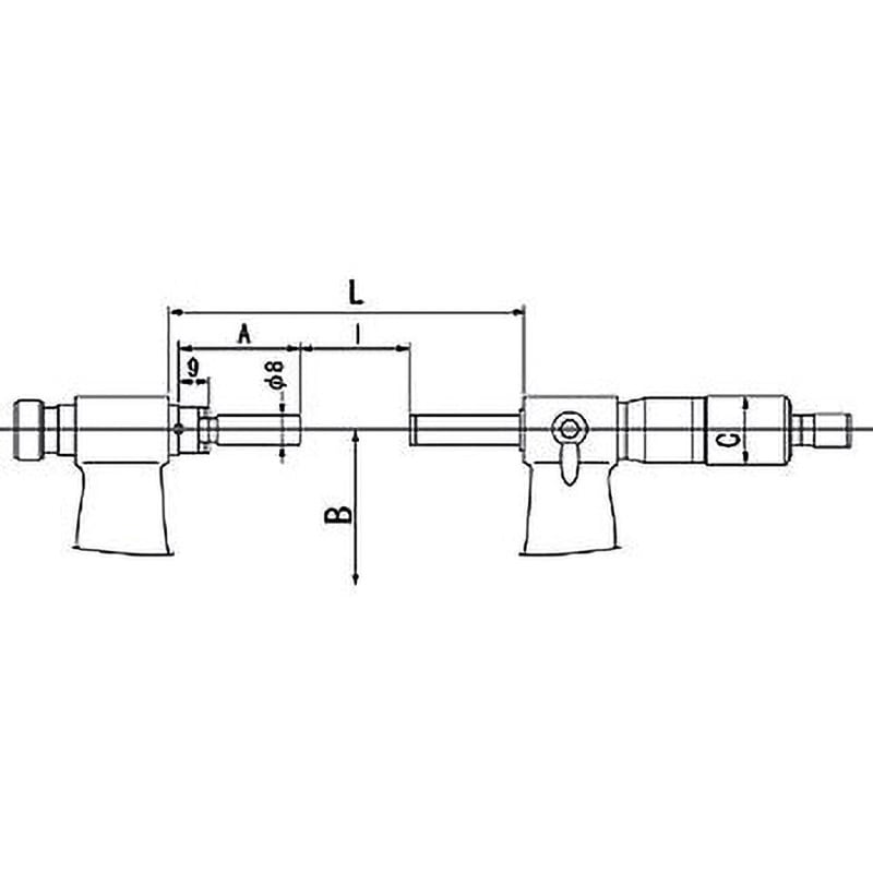 替アンビル式外側マイクロメーター