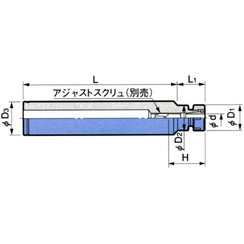 ST20-NBS6-100 ニューベビーチャック ストレートシャンク 1個 BIG DAISHOWA 【通販モノタロウ】