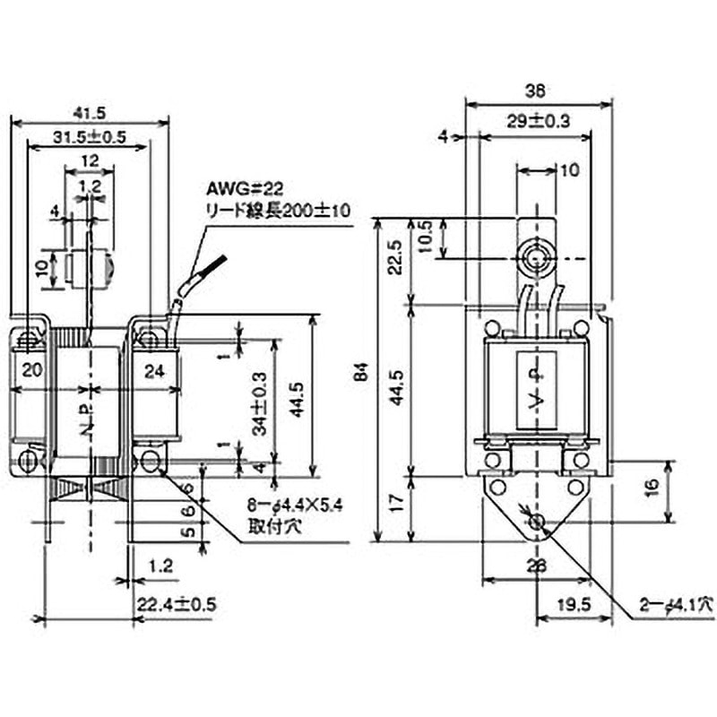 SA-1192 100V ACソレノイド両用形(PULL-PUSH) 1個 国際電業 【通販