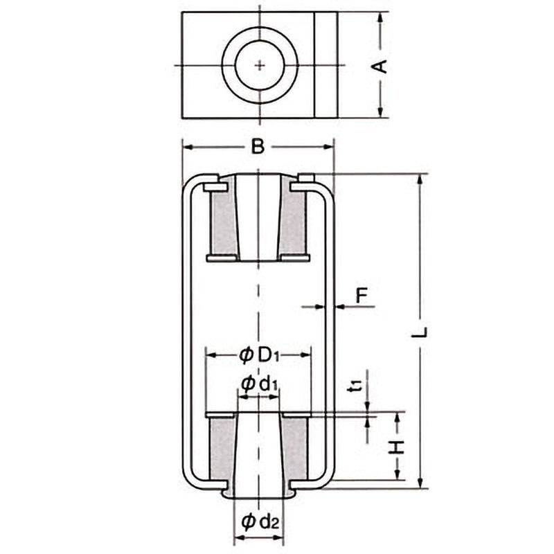 吊形防振ゴム RF | 倉敷化工株式会社産機製品サイト