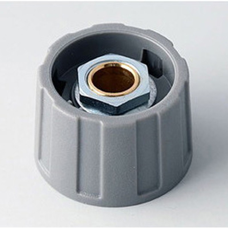 OKT-2523068 ラウンドノブ 摂津金属工業 幅10.5mm奥行10.5mm高さ14mm 1個 OKT-2523068