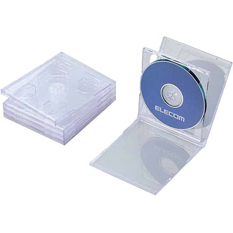 CCD-JSCNW5CR Blu-ray/DVD/CDケース(標準/PS/2枚収納) エレコム 1