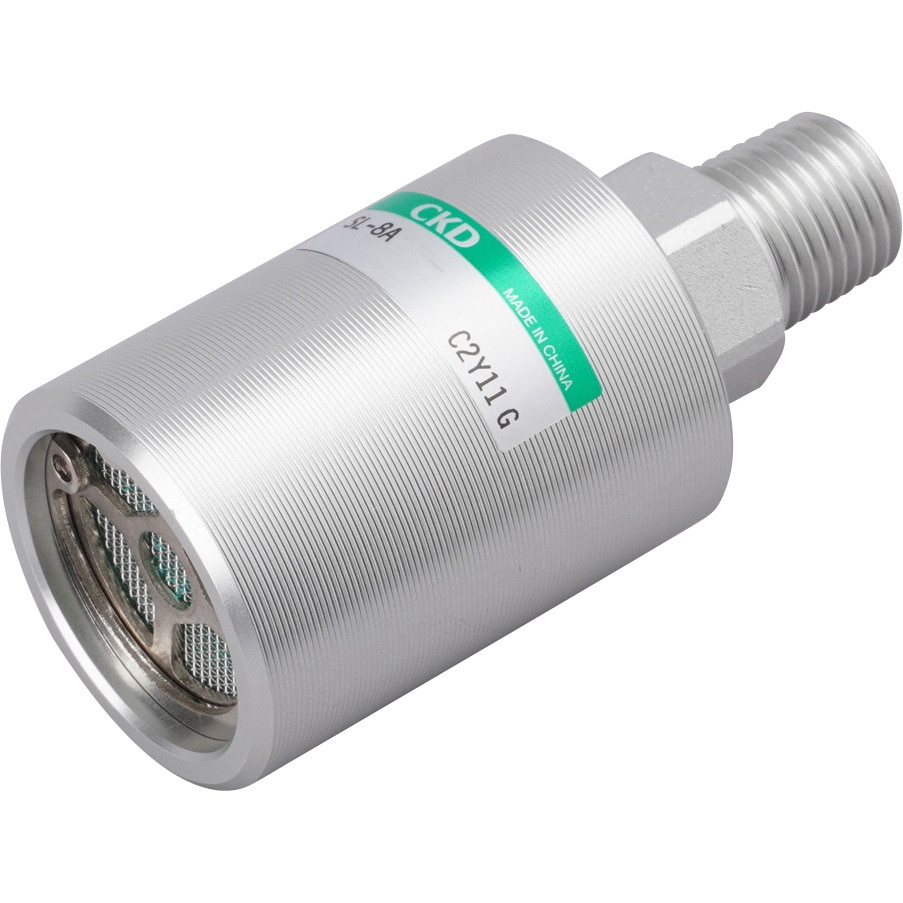 3ya　レギュラーサイズ SL-8A サイレンサSLシリーズ(金属) CKD 接続口R 空気 接続口径R1