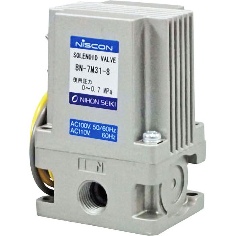 BN7M31-8-E100 3方向電磁弁 7Mシリーズ 日本精器 直動形 配管接続口径