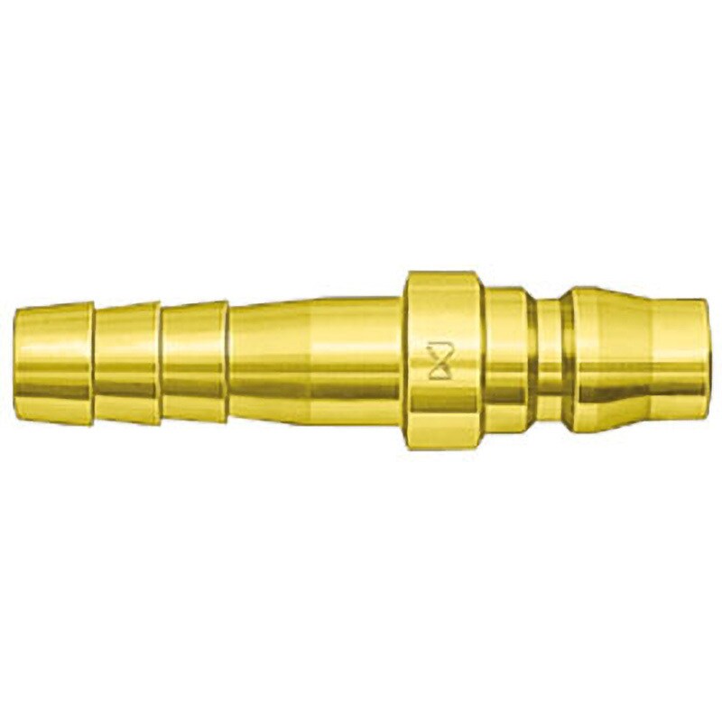 600PH BRASS ハイカプラ プラグ 大口径(ホース取付用) 真鍮製 日