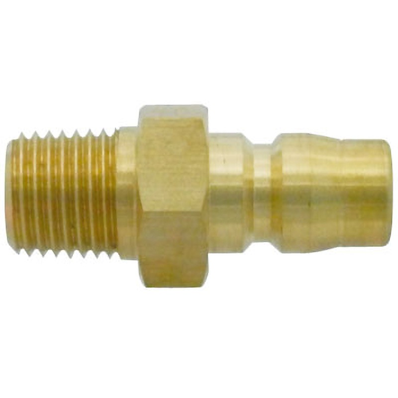 2TPM BRASS TSPカプラ プラグ (メネジ取付用) 真鍮製 日東工器 おねじ