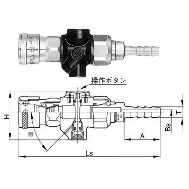 DCS-20PH STEEL NBR ダスターカプラ(ソケット) 1個 日東工器 【通販