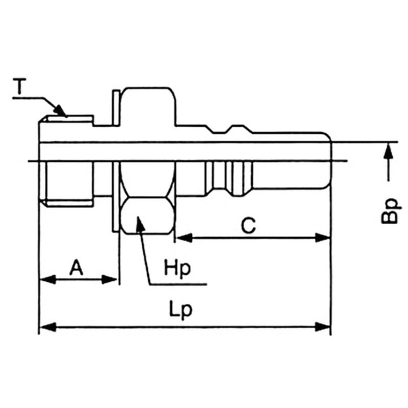 MC-05PM BRASS NBR マイクロカプラ プラグ (メネジ取付用) 日東工器 お