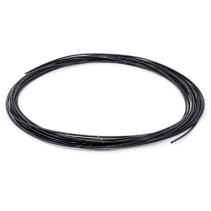 ポリウレタンチューブ エルフレックス二重管チューブ 中径12mm/全長20m 黒 黒 千代田通商 LE-12-20 BK (61-1954-35) 千代田通商 ポリウレタンチューブ エルフレックス二重管チューブ 中径