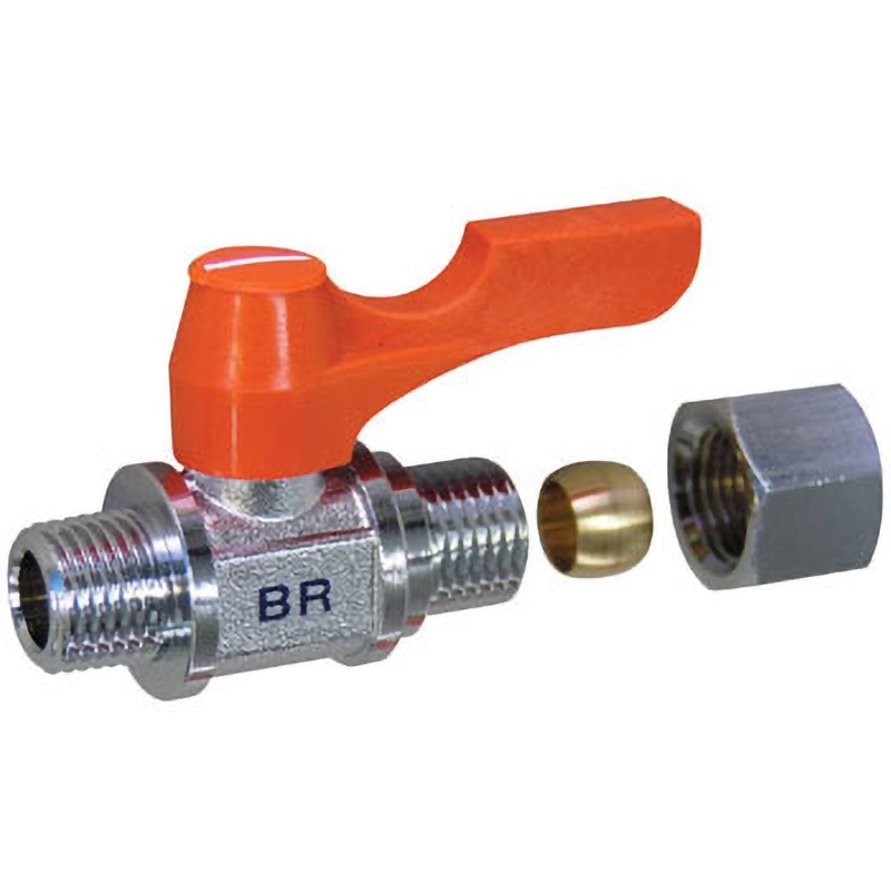 BR-1206 エースボール ストレート型 銅管用リング型 アソー レバー式