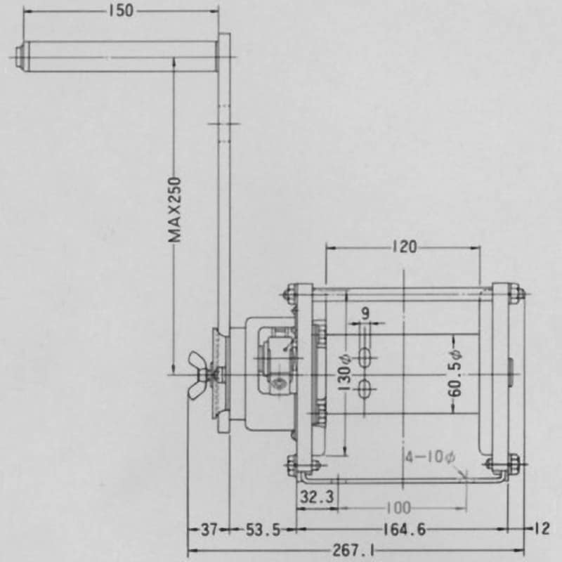 GM-1 回転式ウインチ マックスプル工業 引張強度100kg GM-1 - 【通販モノタロウ】