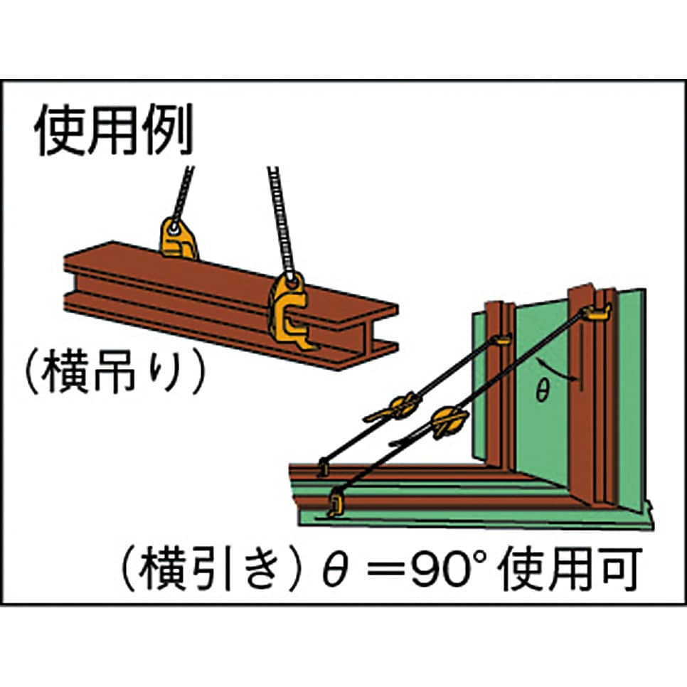 PCA-1.5 ねじ式万能型クランプ 日本クランプ(JAPAN CLAMP) 荷重1.5t クランプ範囲3～42mm - 【通販モノタロウ】