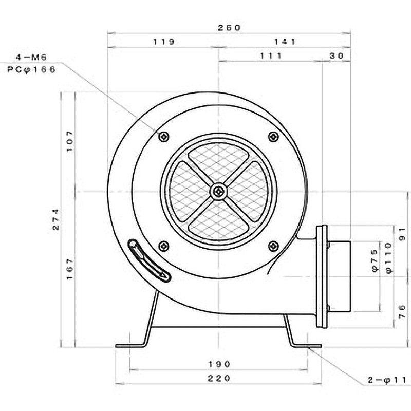 TCN3 標準(下部水平) シロッコ型電動送風機 淀川電機製作所 TCN3 標準(下部水平) シロッコ型電動送風機 淀川電機製作所