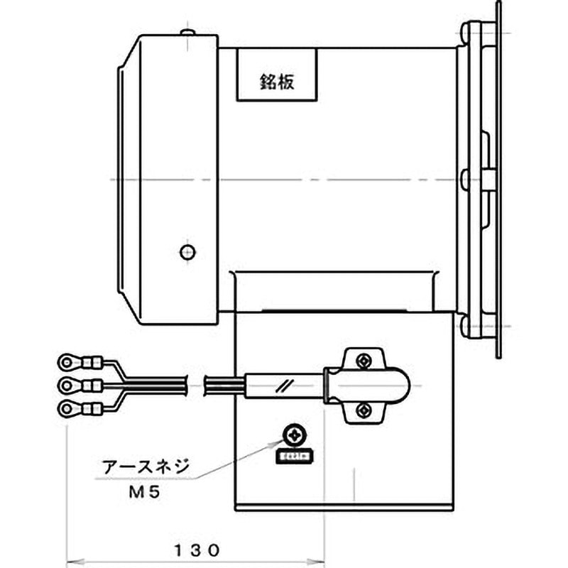 TN4T 標準(下部水平) プレート型電動送風機 淀川電機製作所 耐熱型