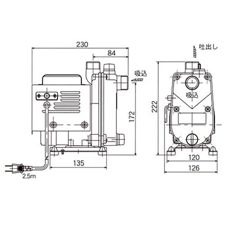 ハンディポンプ メカニカルシール式 口径25mm HP-100