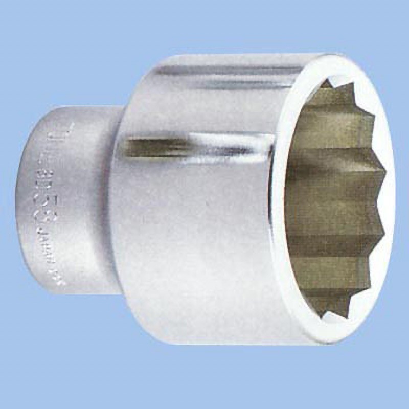 6D-63 ソケット(12角) TONE(トネ/旧:前田金属工業) 差込角19.0 [3/4]mm[inch]  6D-63