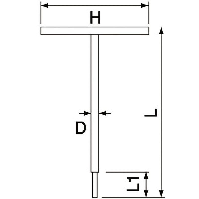 THW-2.5 T形ヘキサゴンレンチ TONE(トネ/旧:前田金属工業) 六角 THW-2.5 T形ヘキサゴンレンチ TONE(トネ/旧:前田金属工業) 六角